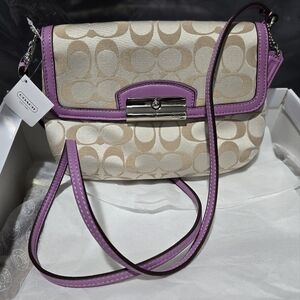 NWT | Coach Kristin Crossbody Khaki/Lavender